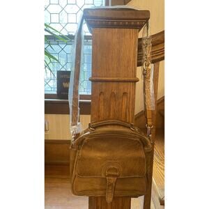 Greenland Leather Handbag Dome Shoulder Crossbody Women’s Beige